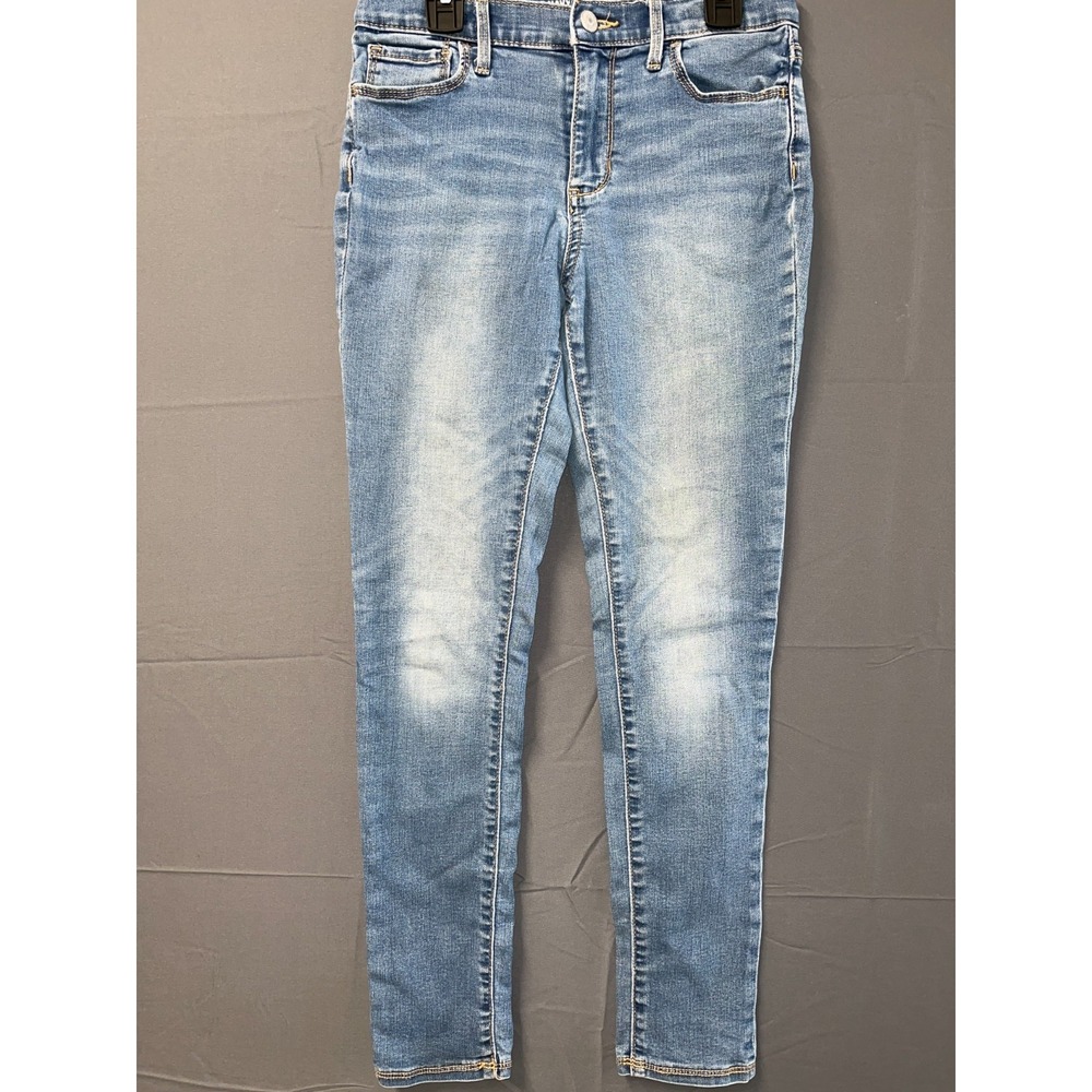 Old Navy Jegging Jeans Womens 12 Blue Denim Cotton Stretch High Rise Outdoor